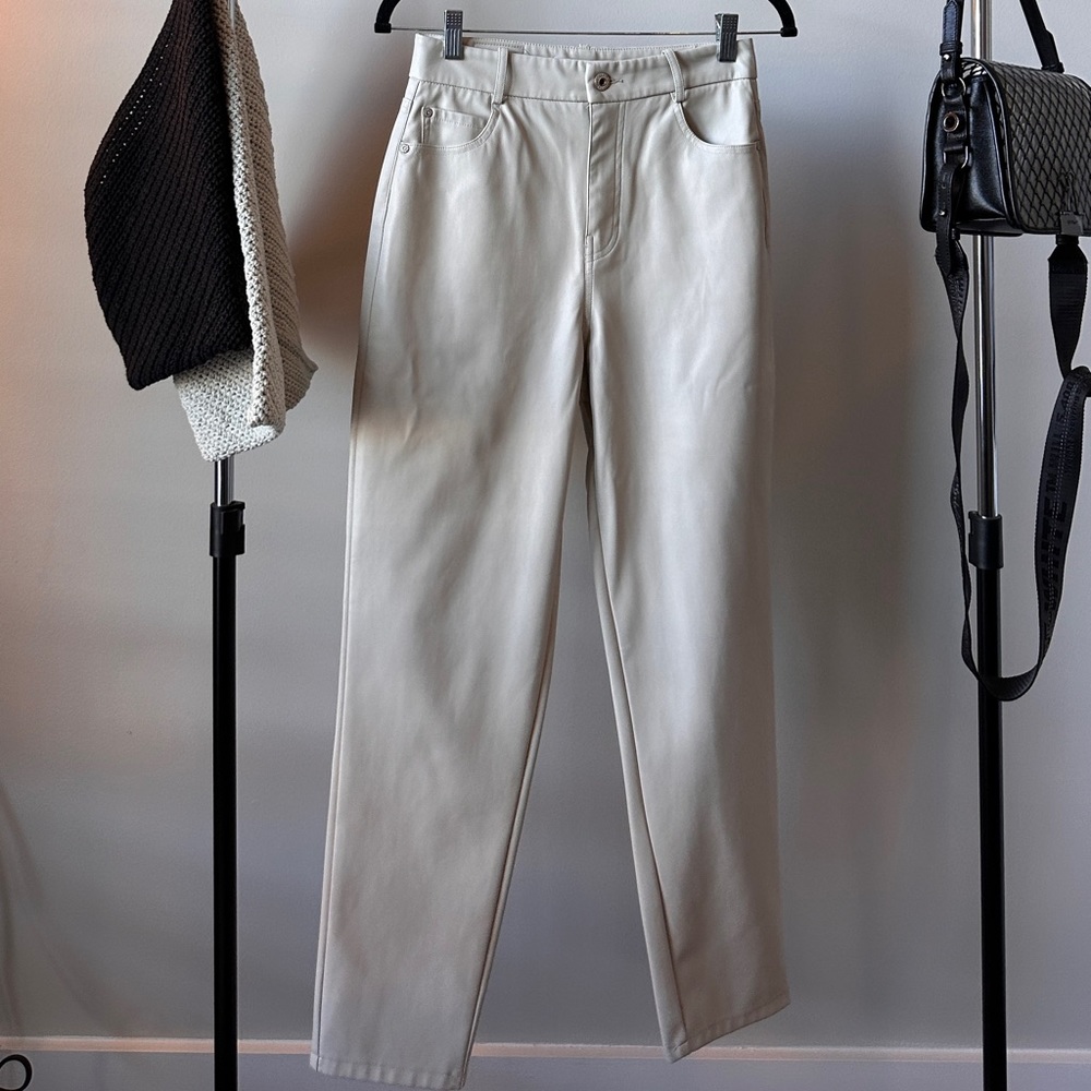 ZARA faux leather pants